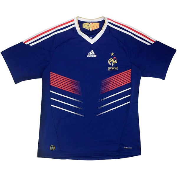 Camiseta Francia 1ª Kit Retro 2010 Azul